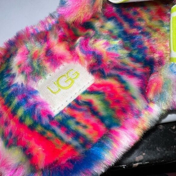 Ugg Fluff Yeah Pixelate Multicolor Slipper - Picture 7 of 9